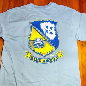 Blue Angels Naval Air Training Command Graphic T Shirt Mens Large Ultra Cotton